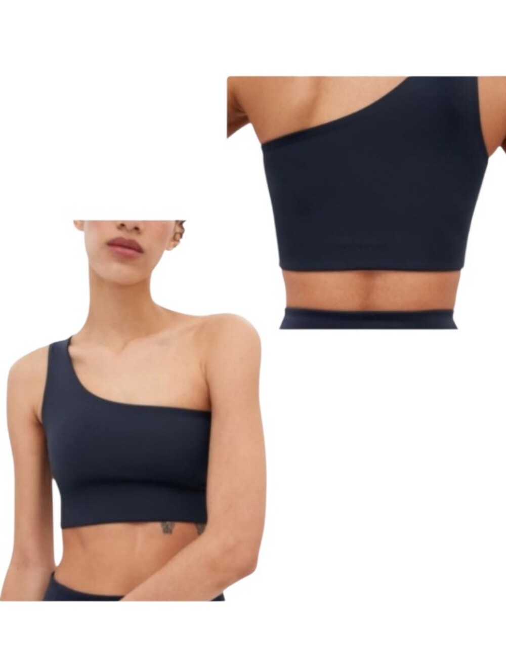 Girlfriend Collective Bianca One Shoulder Bra